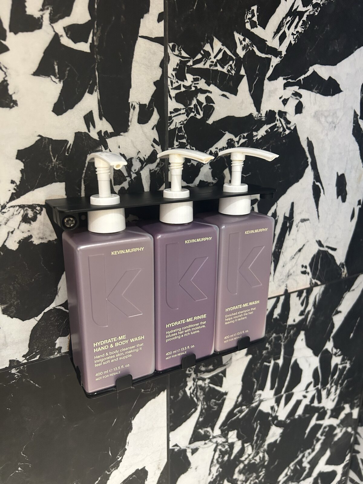 Kevin Murphy Hydrate-Me complimentary shampoo, conditioner and shower gel